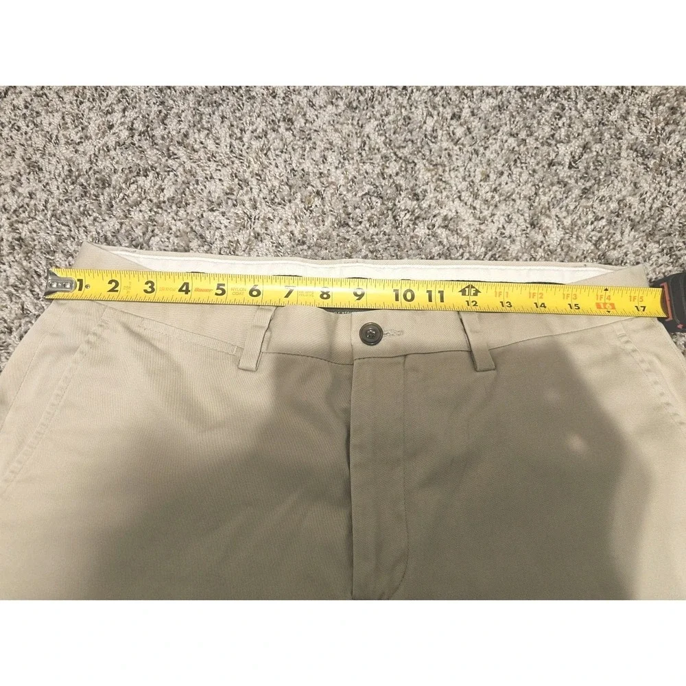 Mens Eddie Bauer Wrinkle Free Classic‎ Fit Khaki Pants Tan 34X30 Chino Trouser